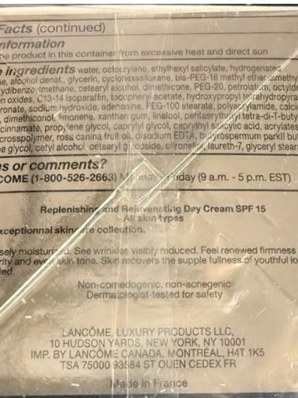 Lancome Absolue Premium Bx Replenishing Cream SPF 15 Sunscreen - Picture 2 of 2